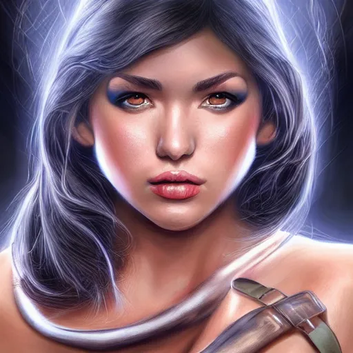 Prompt: an amazing masterpiece of art by artgerm, female american gladiator