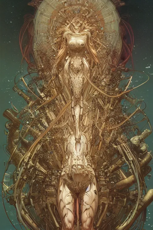 Image similar to mechanical keyboard, by artgerm and yoshitaka amano and moebius and hr giger and zdislaw beksinski and alphonse mucha, hyperdetailed, symmetry, glamour, surreal, dc comics, ornate, stunning, nebula, explosions in the sky, trending on artstation