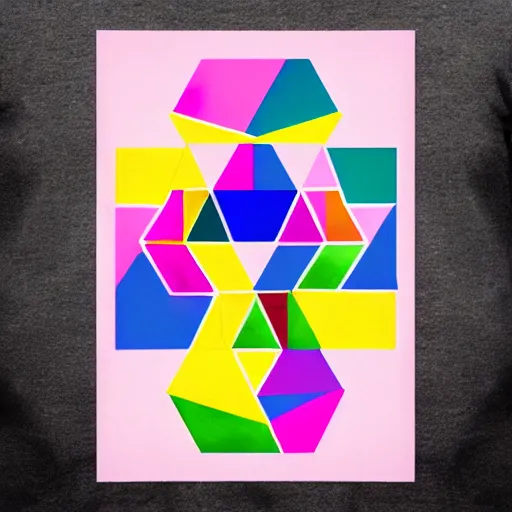 Image similar to abstract colorful platonic solids