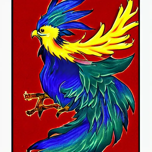 Image similar to kawaii phoenix portrait