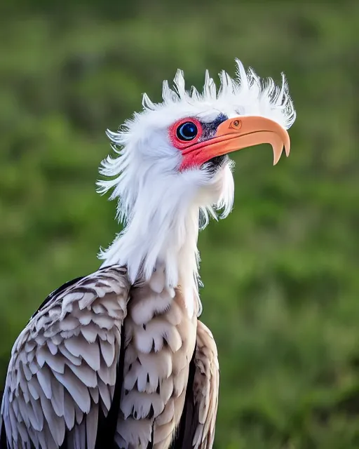 Image similar to zoomed out picture of secretary bird in savannah, captured on iphone, dlsr, photography