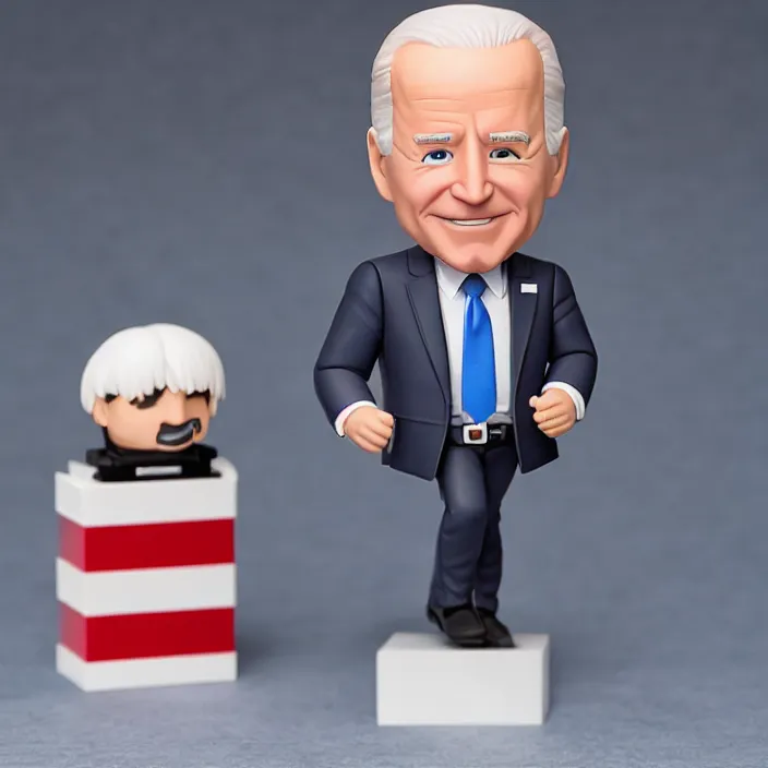 Image similar to Joe Biden as a Nendoroid, Studio lighting, Product Photo, 8k,
