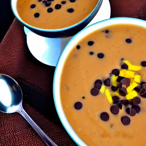 Image similar to chocolate chip cheeseburger soup