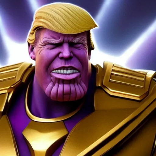 Prompt: Donald Trump as Thanos