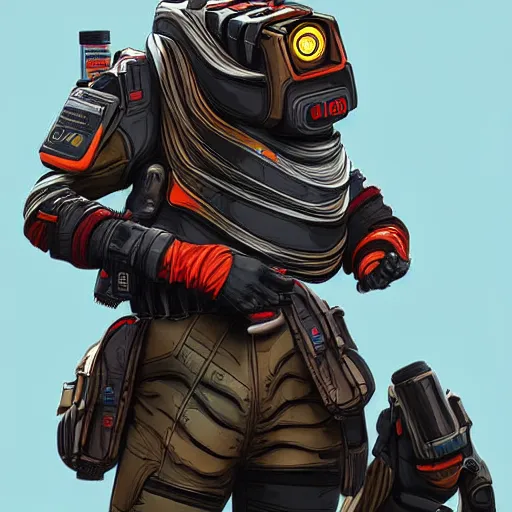 Image similar to bloodhound from apex legends, digital art, character design, masterpiece