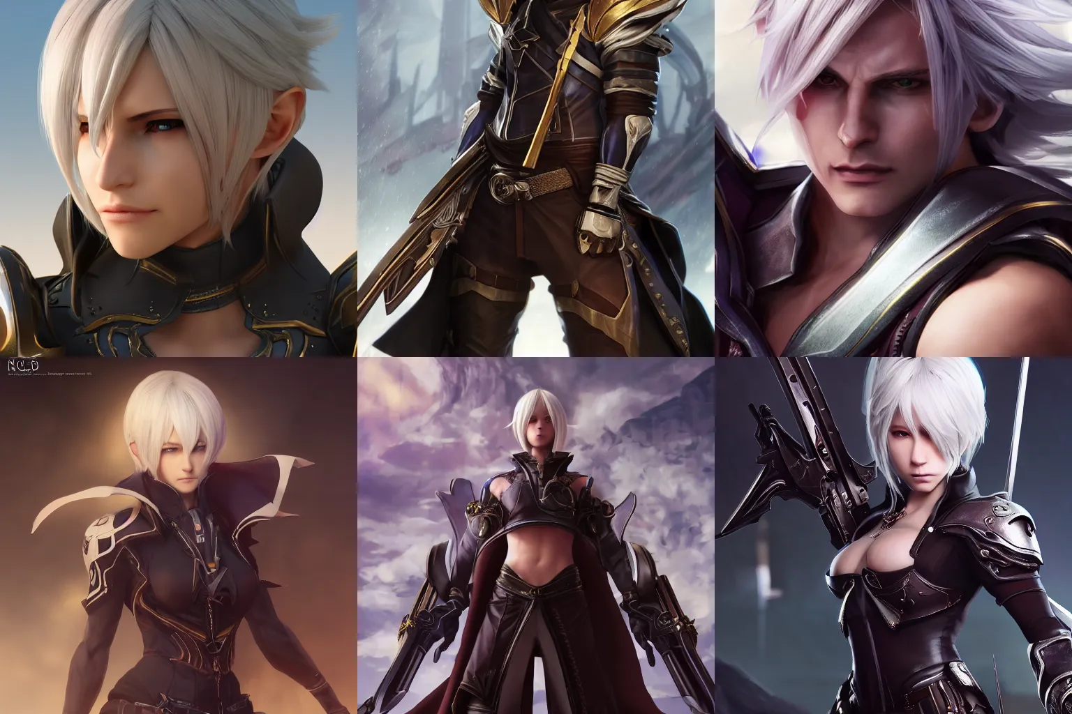 Prompt: Thancred Waters, Gunbreaker, Shadowbringers cinematic, realistic anime, by Sakimichan, Stanley Artgerm Lau, WLOP, Rossdraws, trending on ArtStation, CGSociety, concept art, cgsociety, octane render, trending on artstation, artstationHD, artstationHQ, unreal engine, 8k