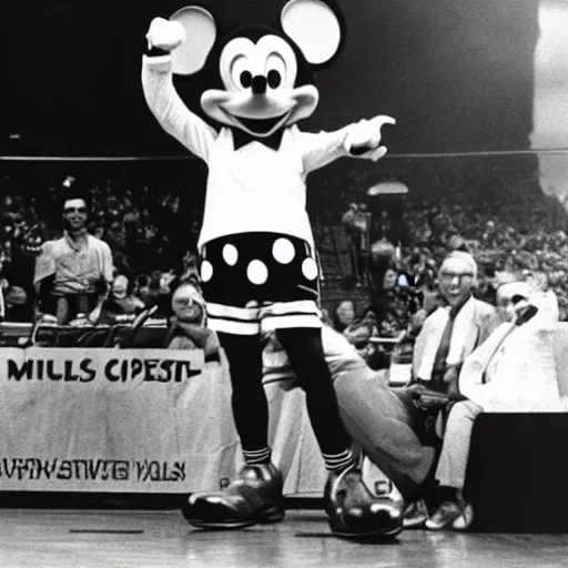 Image similar to Bill Russell as Mickey Mouse