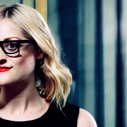 Prompt: Olivia Taylor Dudley wearing Glasses as a Magician