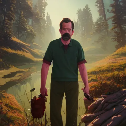 Image similar to highly detailed portrait ned flanders, in gta v, stephen bliss, unreal engine, fantasy art by greg rutkowski, loish, rhads, ferdinand knab, makoto shinkai and lois van baarle, ilya kuvshinov, rossdraws, tom bagshaw, global illumination, radiant light, detailed and intricate environment