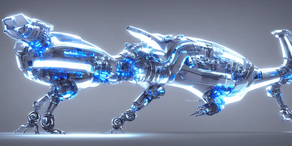 Prompt: blueprint od cyberanimal biomorphic device futuristic mechanical Bionic high-tech industrial design formshape geberative parametrical cgi photorealistic 8k illustration patentwork