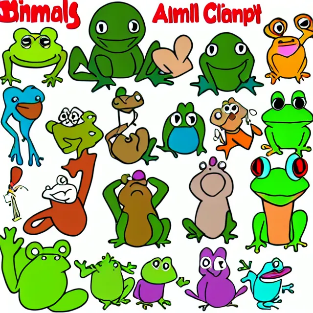 Image similar to animal, frog, character, clip art
