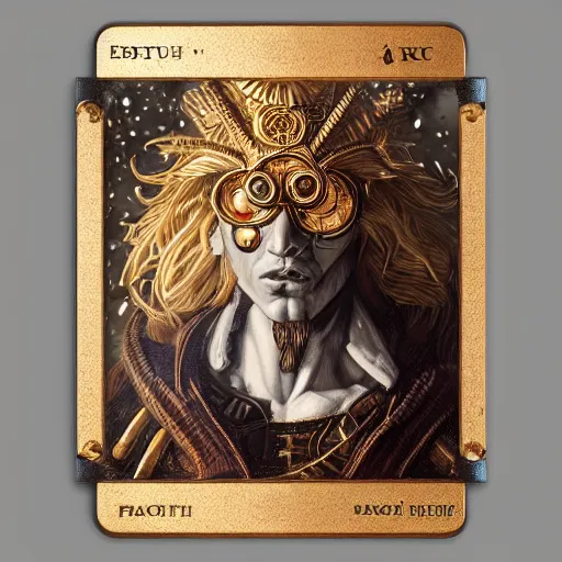 Image similar to portrait zeus, tarot cards, ornate, steampunk, ultradetailed, digital art, irina french, heraldo ortega, mandy jurgens, golden ratio, art canvas, award winning, masterpiece trending on artstation 8 k 1 5 0 mpx