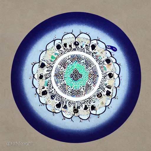 Image similar to polar bear mandala