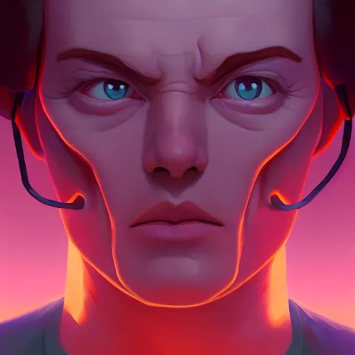 Image similar to face icon stylized minimalist total recall, loftis, cory behance hd by jesper ejsing, by rhads, makoto shinkai and lois van baarle, ilya kuvshinov, rossdraws global illumination