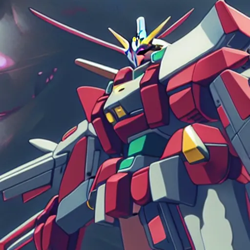 Image similar to gundam in new york screenshot anime, shame focus, intricate, illustration, cell shaded, digital painting, highly detailed, concept art, matte, art by ilya kuvshinov and kyoto animation and wlop, anime character by league of legends, riot lol, and greg rutkowski, studio quality, masterpiece