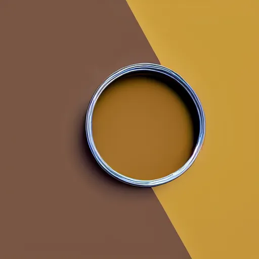 Image similar to can of paint, minimal, modern, solid colors, brown