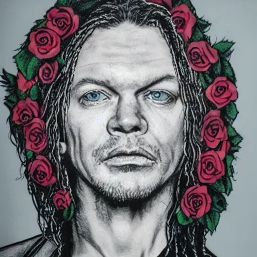 Prompt: Axel Rose as a flower