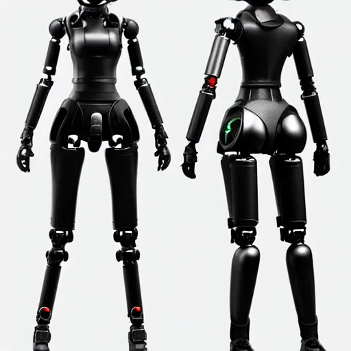 Prompt: professional engineering CAD exploded view of a realistic female android companion modeled after 2B nier automata, solidworks, catia, autodesk inventor, unreal engine, gynoid cad design inspired by Masamune Shirow and Boston Dynamics and Ross Tran and WLOP, product showcase, octane render 4k