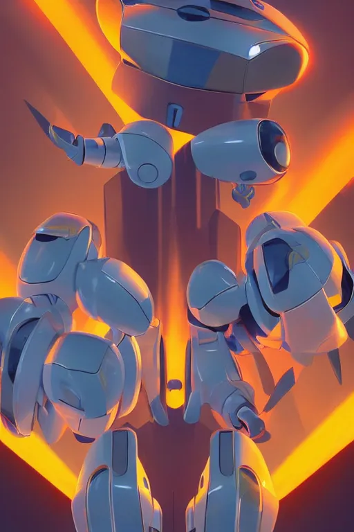 Image similar to metabots medabots medarotto medarot robot minimalist comics, behance hd by jesper ejsing, by rhads, makoto shinkai and lois van baarle, ilya kuvshinov, rossdraws global illumination ray tracing hdr radiating a glowing aura