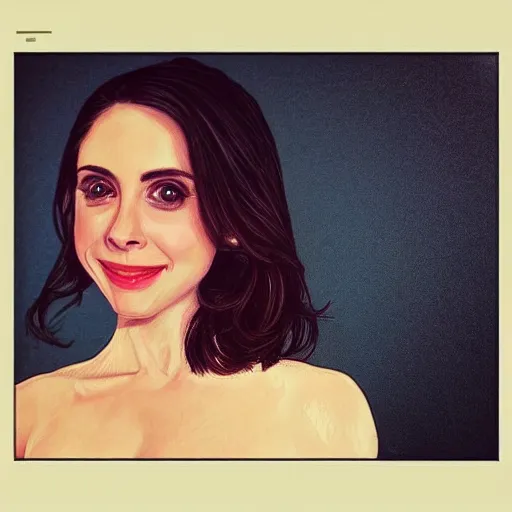 Image similar to “Alison brie, beautiful, highly detailed portrait, photorealistic, ultra-detailed, 3d, cartoon, Up”