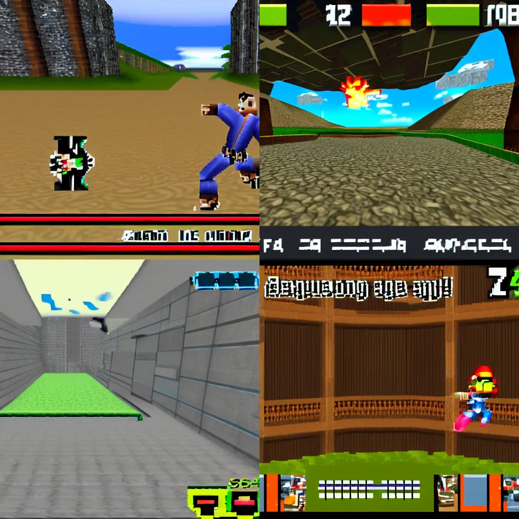 Prompt: n64 game screenshot