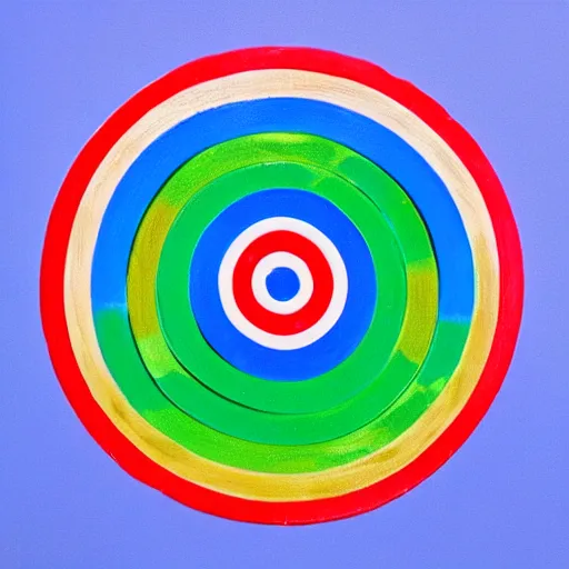 Image similar to a target with different colored rings