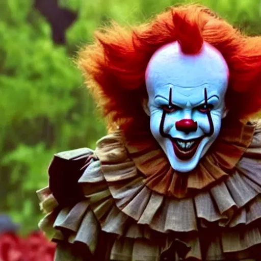 Image similar to Pennywise as a samurai