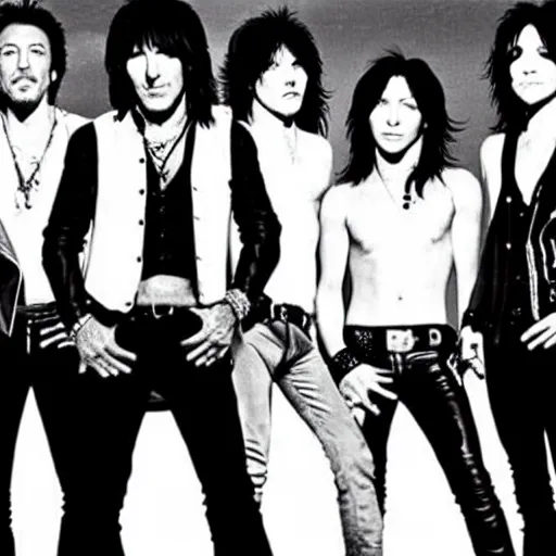 Image similar to bruce springsteen in the band x japan