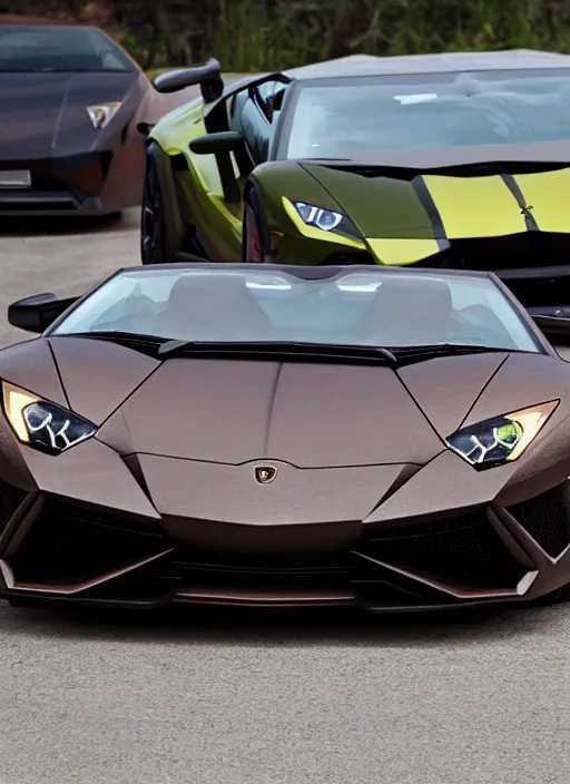 Image similar to muscle toad, Lamborghini car
