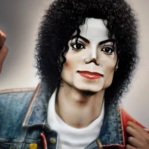 Image similar to hyperrealistic image of teenage michael jackson in thriller, stunning 3 d render, inspired by istvan sandorfi & greg rutkowski & unreal engine & xiang duan, perfect facial symmetry, dim volumetric cinematic lighting, 8 k octane comprehensive render, extremely hyper - detailed, incredibly lifelike attributes, intricate, real flesh texture, masterpiece, artstation, stunning,