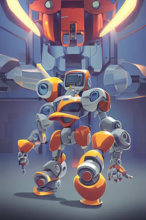 Image similar to metabots medabots medarotto medarot robot minimalist comics, behance hd by jesper ejsing, by rhads, makoto shinkai and lois van baarle, ilya kuvshinov, rossdraws global illumination ray tracing hdr radiating a glowing aura