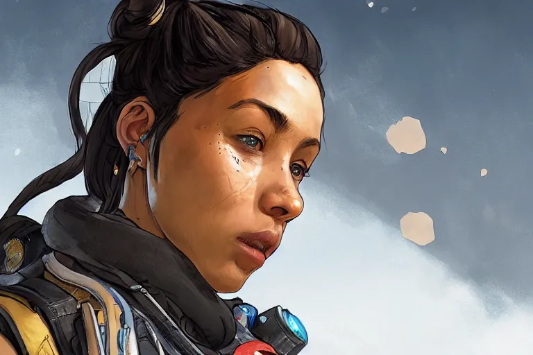 Image similar to portrait of an Apex Legends character By Emmanuel Lubezki