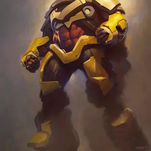 Prompt: greg manchess portrait painting of titan thanos as overwatch character, medium shot, asymmetrical, profile picture, organic painting, sunny day, matte painting, bold shapes, hard edges, street art, trending on artstation, by huang guangjian and gil elvgren and sachin teng