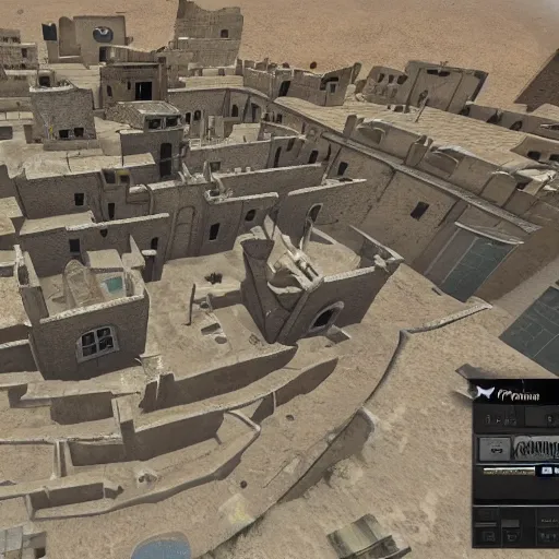 Image similar to dust 2 map if it was a real place