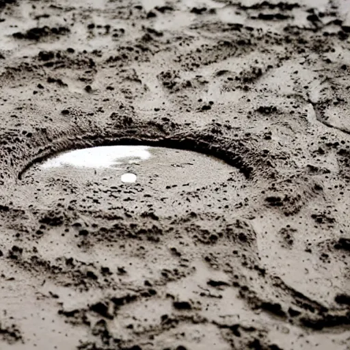 Prompt: a blank disc, sinking in mud