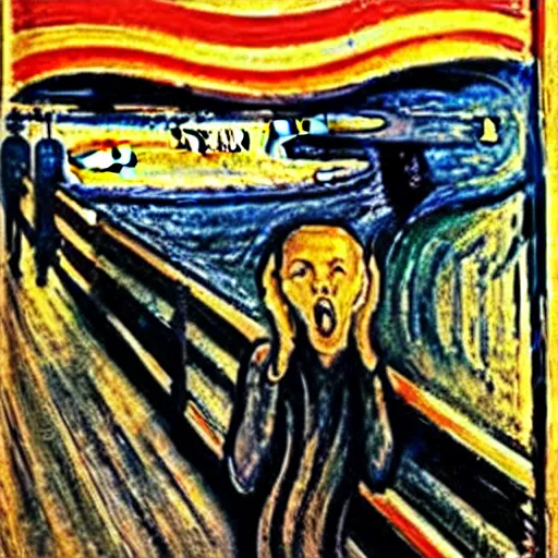 Image similar to Maiq the Liar by Edward Munch, The Scream