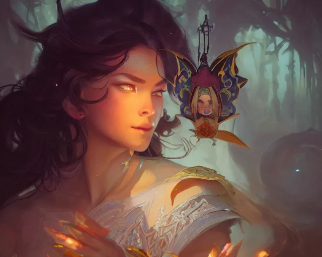 Image similar to photography of ita? jakucha «, deep focus, d & d, fantasy, intricate, elegant, highly detailed, digital painting, artstation, concept art, matte, sharp focus, illustration, hearthstone, art by artgerm and greg rutkowski and alphonse mucha