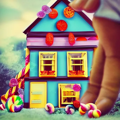 a Candy House, inspiring ,sweet, Stable Diffusion OpenArt