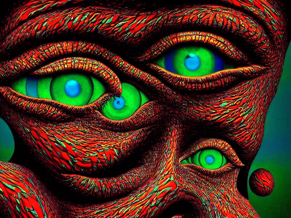 Prompt: highly detailed photo of psychedelic dilated pupil, trending on deviantart, neo surrealism, sharp focus, a lot of little details, octane, masterpiece, art by max ernst