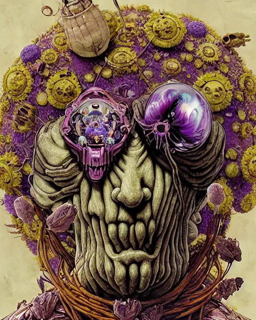 Image similar to the platonic ideal of flowers, rotting, insects and praying of cletus kasady carnage thanos dementor doctor manhattan chtulu mandelbulb mandala spirited away bioshock davinci the witcher, d & d, fantasy, ego death, decay, dmt, psilocybin, art by anders zorn and giuseppe arcimboldo