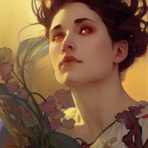 Image similar to digital character concept art by artgerm and greg rutkowski and alphonse mucha. closeup wife mouth, defiant, light effect, 8 k, hyper detailed, intricate, elegant, digital painting, artstation, smooth, sharp focus