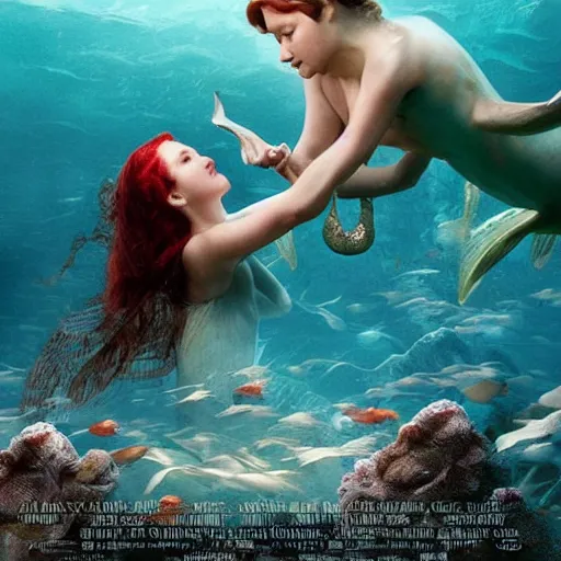 Image similar to 🧜‍♀️ , cute hyper realistic cinematic award-winning epic photographic still