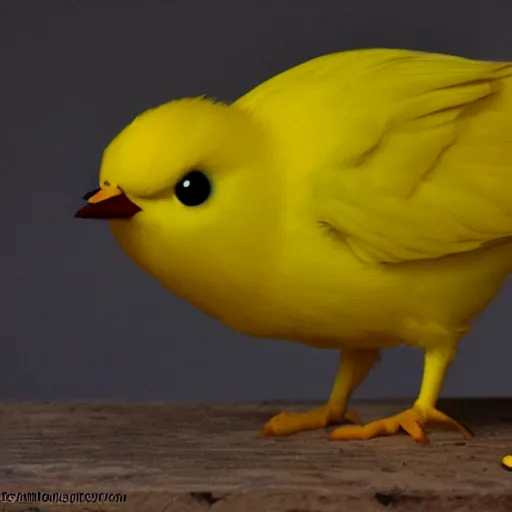 Prompt: yellow bird character from adventure time,