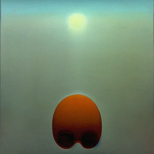 Image similar to Elton John. Zdzisław Beksiński