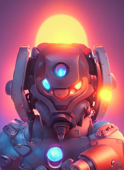 Image similar to This is an extremely intrictaely detailed 3d render of a octane render robot ninja helmet mask fantasy art overwatch and heartstone video game icon. The 3d game art cover is official fanart from behance hd artstation by BEEPLE, Jesper Ejsing, RHADS, Makoto Shinkai, Lois van baarle, ilya kuvshinov and rossdraws.