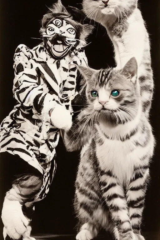 Image similar to 📷 mungojerrie and rumpleteazer, cats musical 1 9 8 1, portait