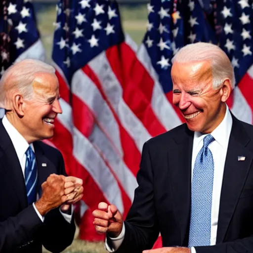 Prompt: joe biden and barack obama as roman gladiators