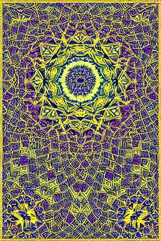 Image similar to islamic fractals symmetric perfect