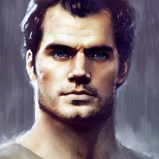 Image similar to “Portrait of Henry Cavill by Greg Rutkowski, he is about 20 years old, norwegian, short blond hair, young, manly, attractive, strong, older brother vibes, he is wearing futuristic military fatigues, highly detailed portrait, scifi, digital painting, artstation, concept art, smooth, sharp foccus ilustration, Artstation HQ”