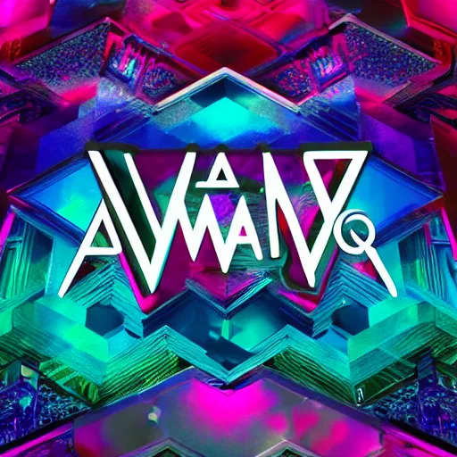 Image similar to a and w vaporwave logo, colorful, digital art, cosmic, 3 d high definition, trending on art station, photorealistic, high resolution, 8 k, octane, hyper detailed, insane details, intricate, elite, ornate, elegant trend, highly detailed and intricate, sharp focus, photography, unreal engine